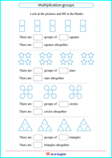 concept of multiplication worksheet grade