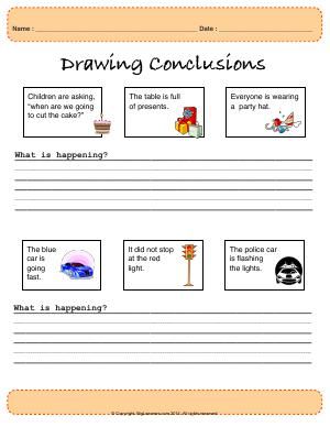 Worksheet | Drawing Conclusions | In this worksheet, students will ...