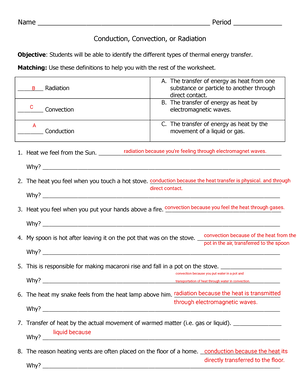 conduction convection and radiation worksheet