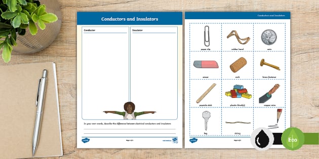 conductors and insulators worksheet 4th grade