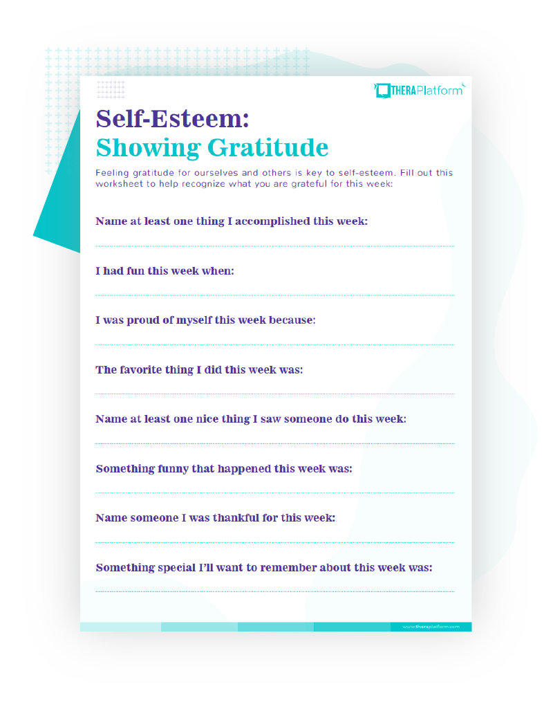 Self-Esteem Worksheets