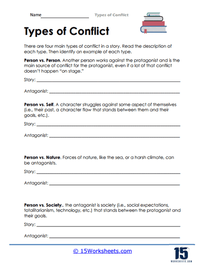 Types of Conflict Worksheets - 15 Worksheets Library