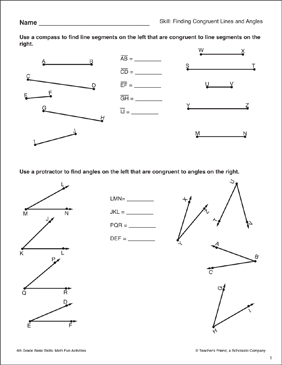 Drawing Line Segments Worksheet - Have Fun Teaching - Worksheets Library