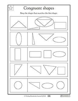 Congruent shapes, Kindergarten &  1st Grade | 1st grade ...