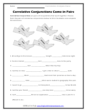 Correlative Conjunctions Worksheets