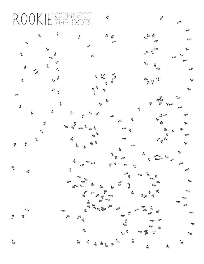 Rookie » Saturday Printable: Connect the Dots