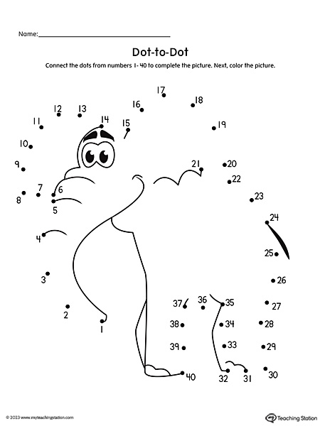 FREE* Dot-to-Dot Elephant Printable Worksheet | MyTeachingStation.com