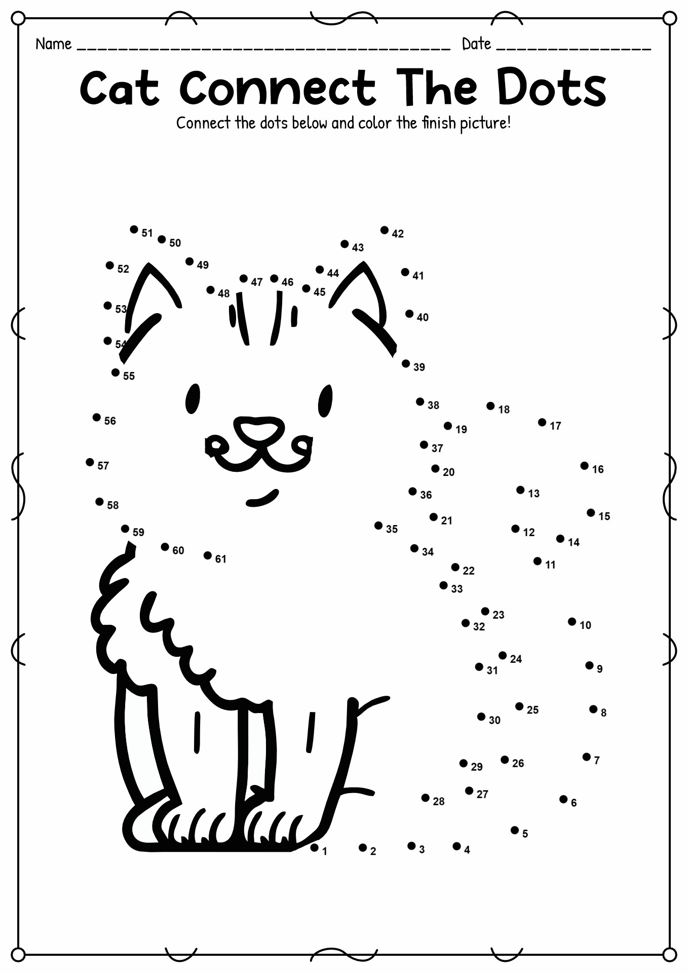 9 Printable Dot To Dot Worksheets 1-100 - Free PDF at worksheeto.com