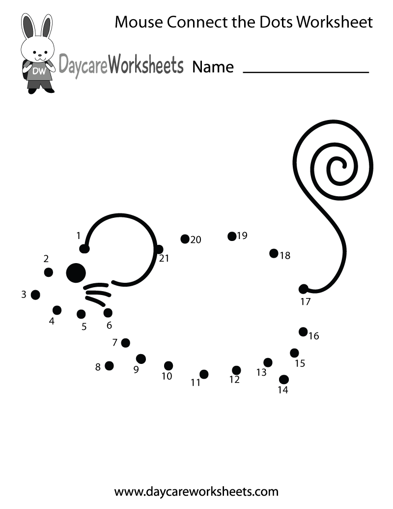 connect the dots kindergarten worksheet