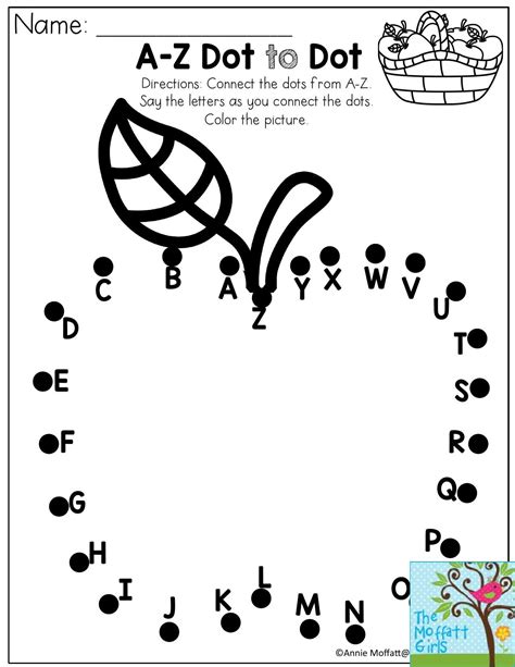 connect the dots kindergarten worksheet