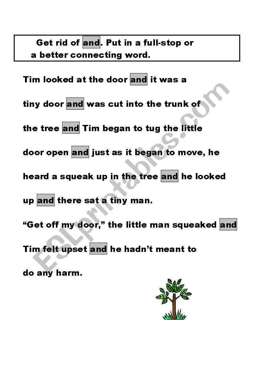 Varying Connectives worksheet - ESL worksheet by hayleymac