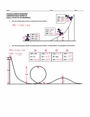 Conservation of energy worksheet #1 Answers 1.pdf - Date Class ...