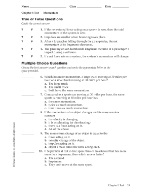 conservation of momentum worksheet answers chapter 8