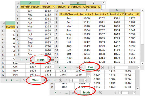 consolidate data from multiple worksheet in a single worksheet