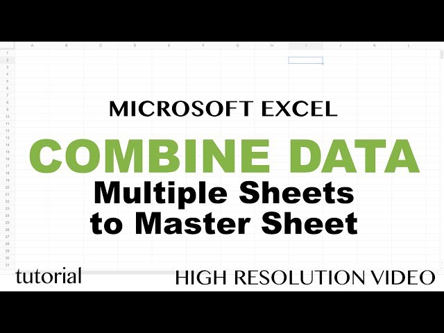 Excel - Combine Data from Multiple Worksheets (Tabs) into One ...