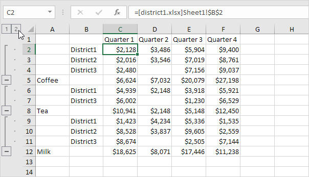 consolidate excel worksheet