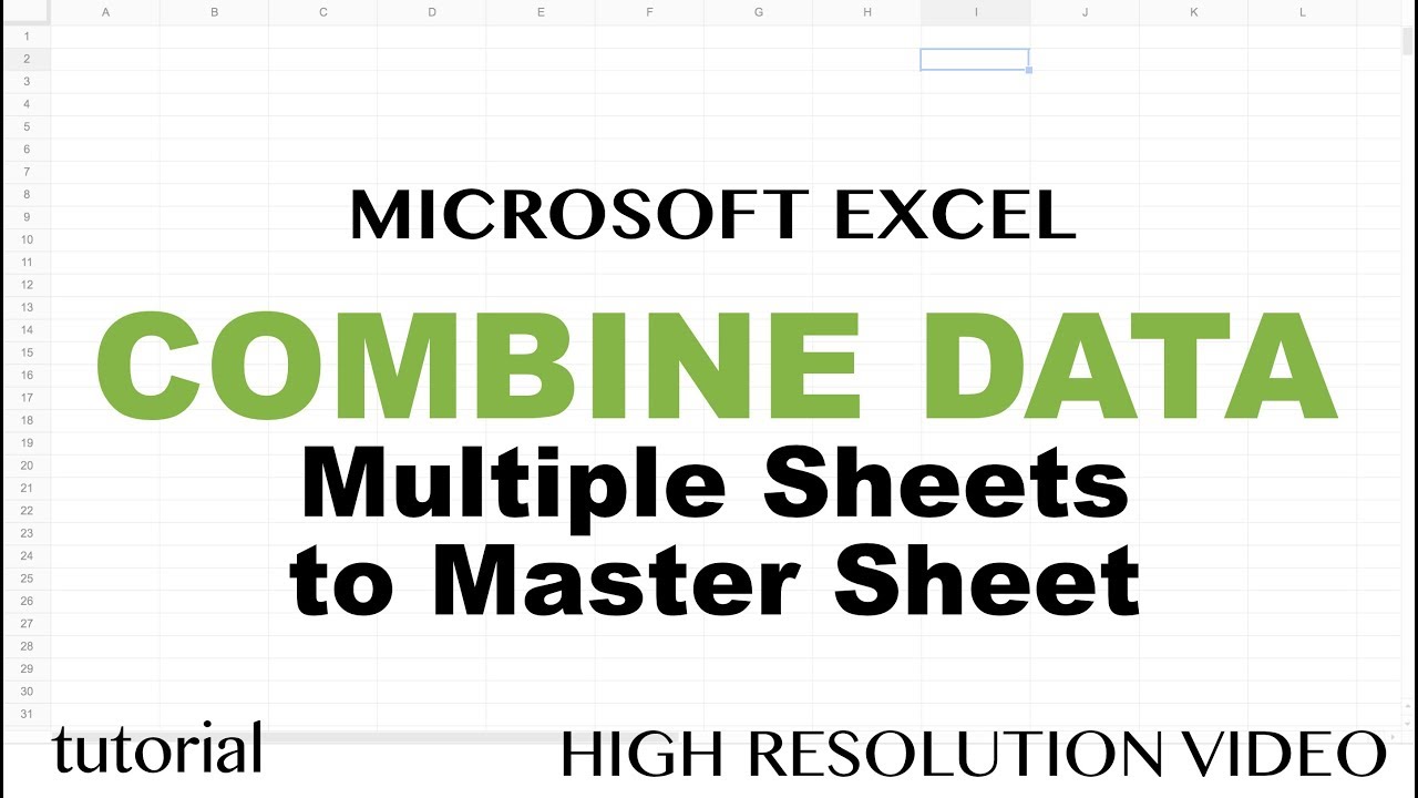 consolidate multiple worksheet into one