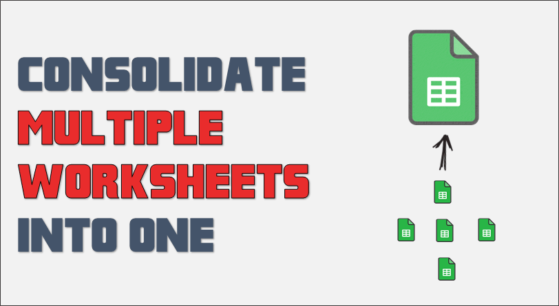 Consolidate Data From Multiple Worksheets in a Single Worksheet in ...