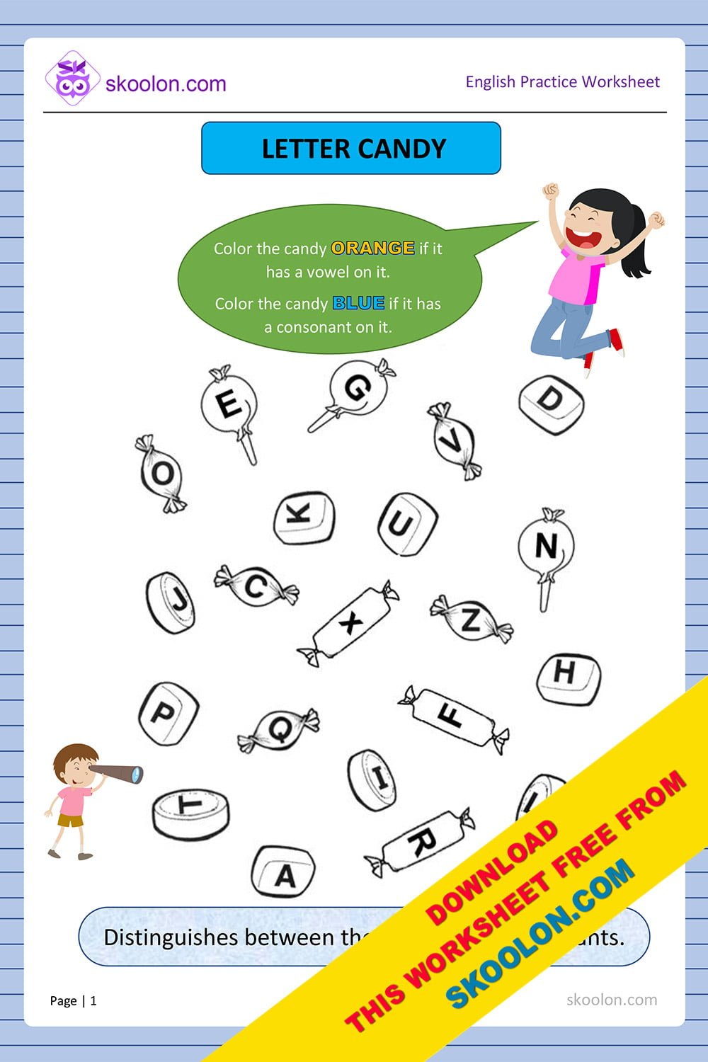 consonant and vowel worksheet