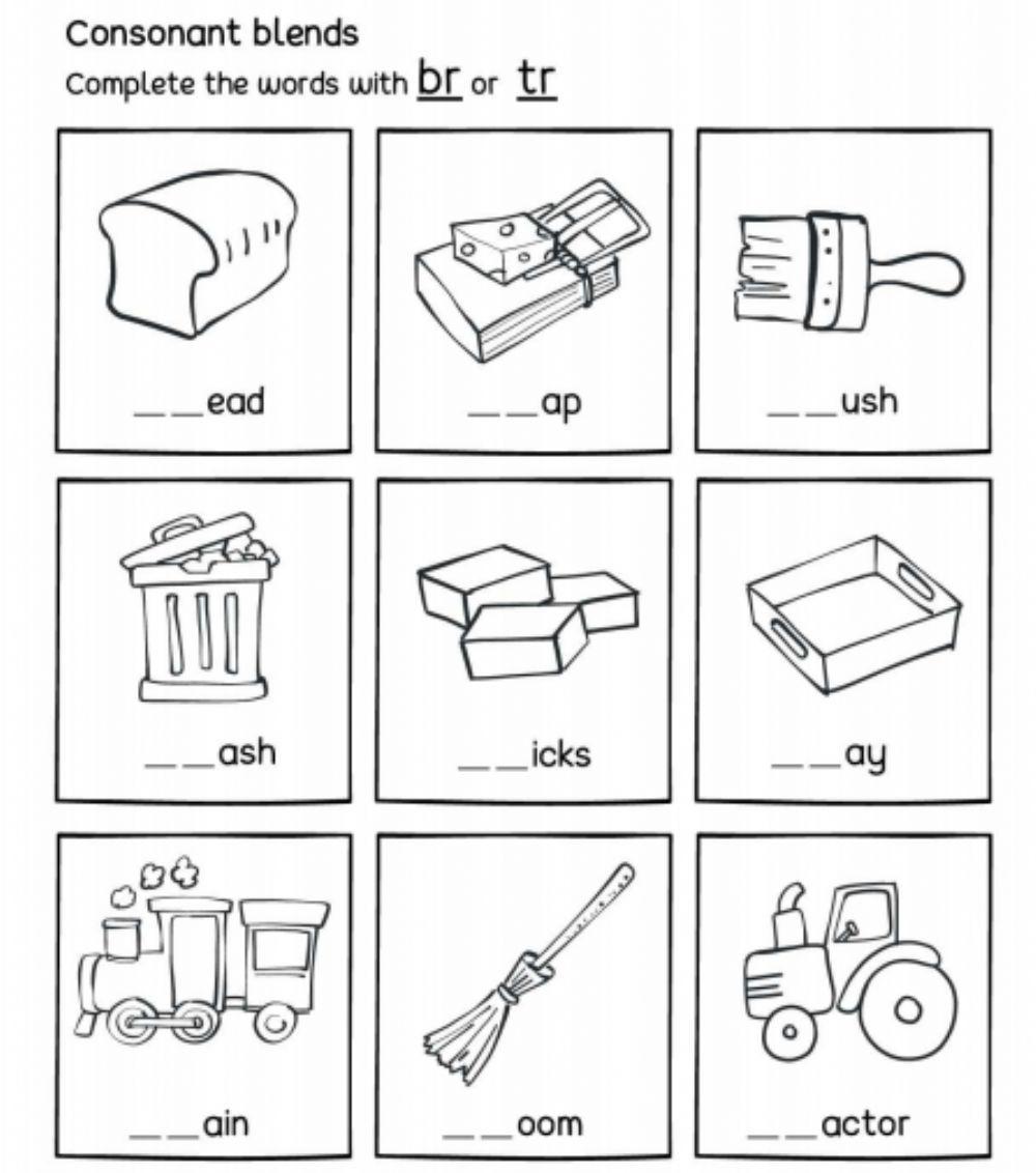 BR Blends Worksheets - 15 Worksheets Library