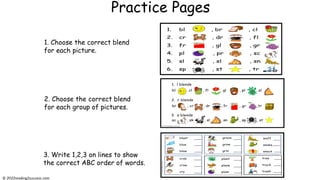 Parent Resources to Teach Kids 18 Consonant Blends-Charts ...