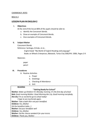 Gr.2 consonant blends | PDF