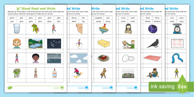 consonant blends spelling words