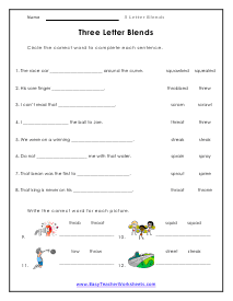 Select the Correct Ending Blend - ELA Worksheets - SplashLearn