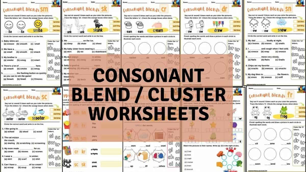 Teaching Consonant Blends &  Consonant Digraphs + FREE Word List ...