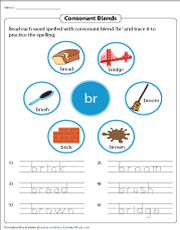 Consonant Blends Worksheets