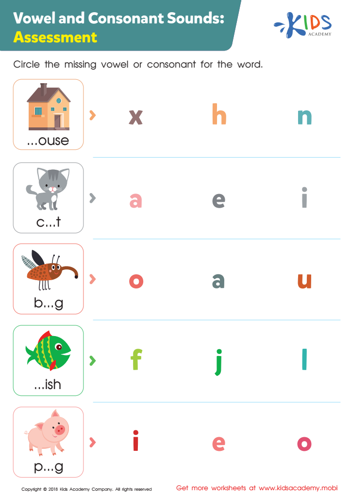 Consonant Sounds Worksheets: Free Printable Consonant Letters ...