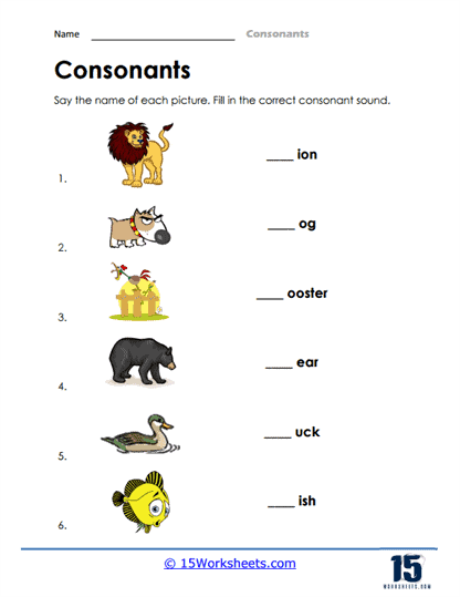 Consonants Worksheets - 15 Worksheets Library