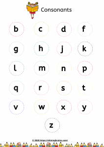 Beginning Consonant Worksheets |Initial Consonants - Shining Brains