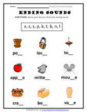 consonants ending sounds