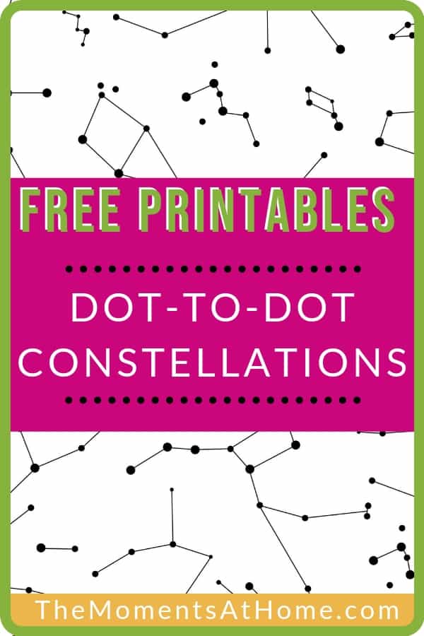 Dot-to-Dot Printable Constellations for Kids -