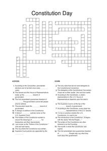 constitution day worksheet