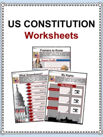 US Constitution Activities - EnchantedLearning.com