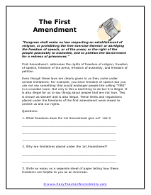 Constitution Notes Worksheet w/ attached answers ***New Improved***