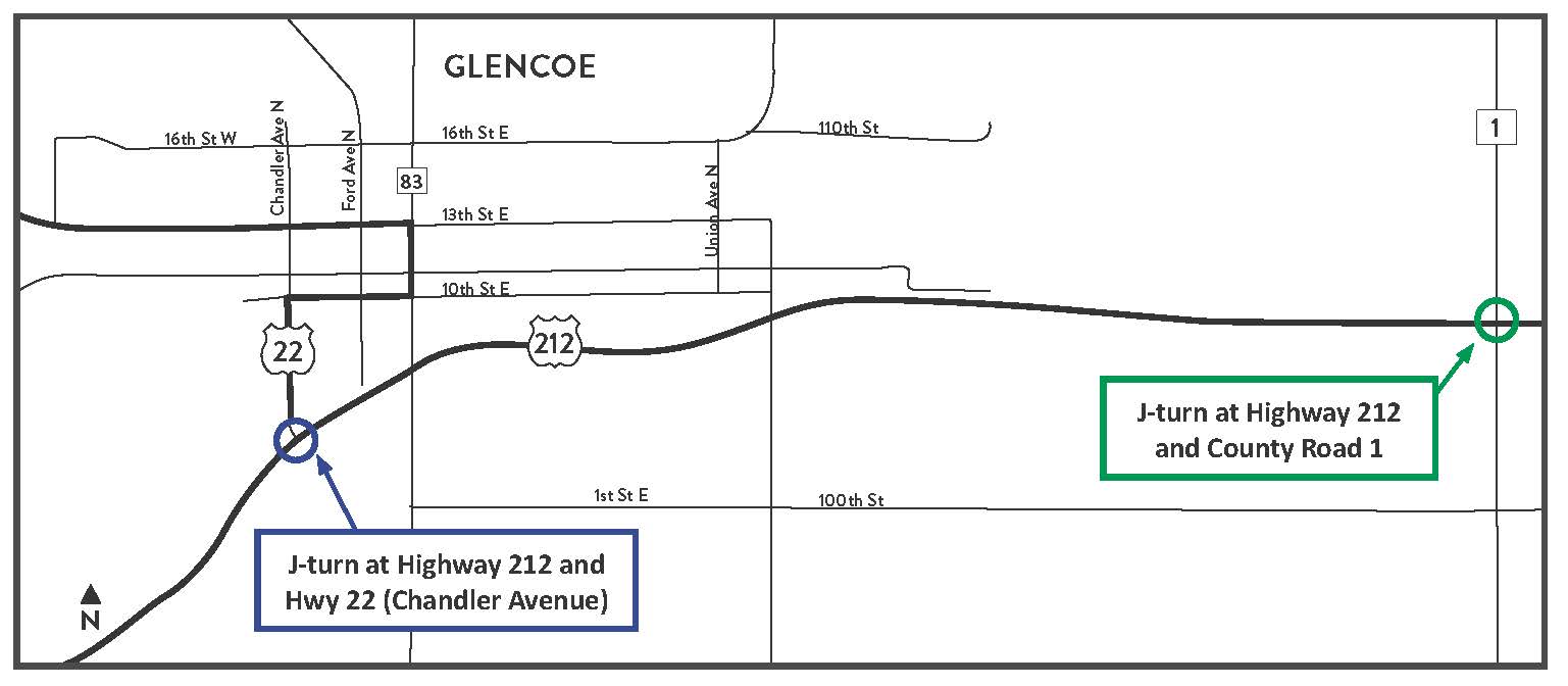 Hwy 212 J-turns - MnDOT