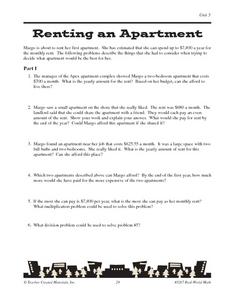 Restaurant Math Lesson Plans &  Worksheets Reviewed by Teachers