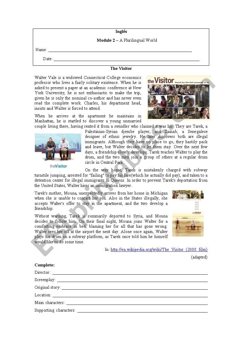 contact movie worksheet
