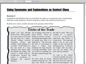 context clue worksheet 5th grade