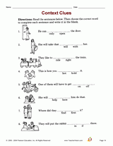 context clues 3rd grade printable