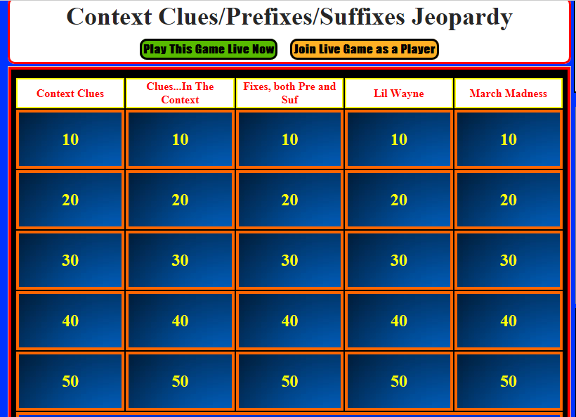 context clues games