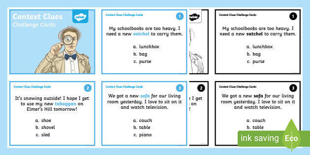 What are Context Clues? Inference Context Clues Examples