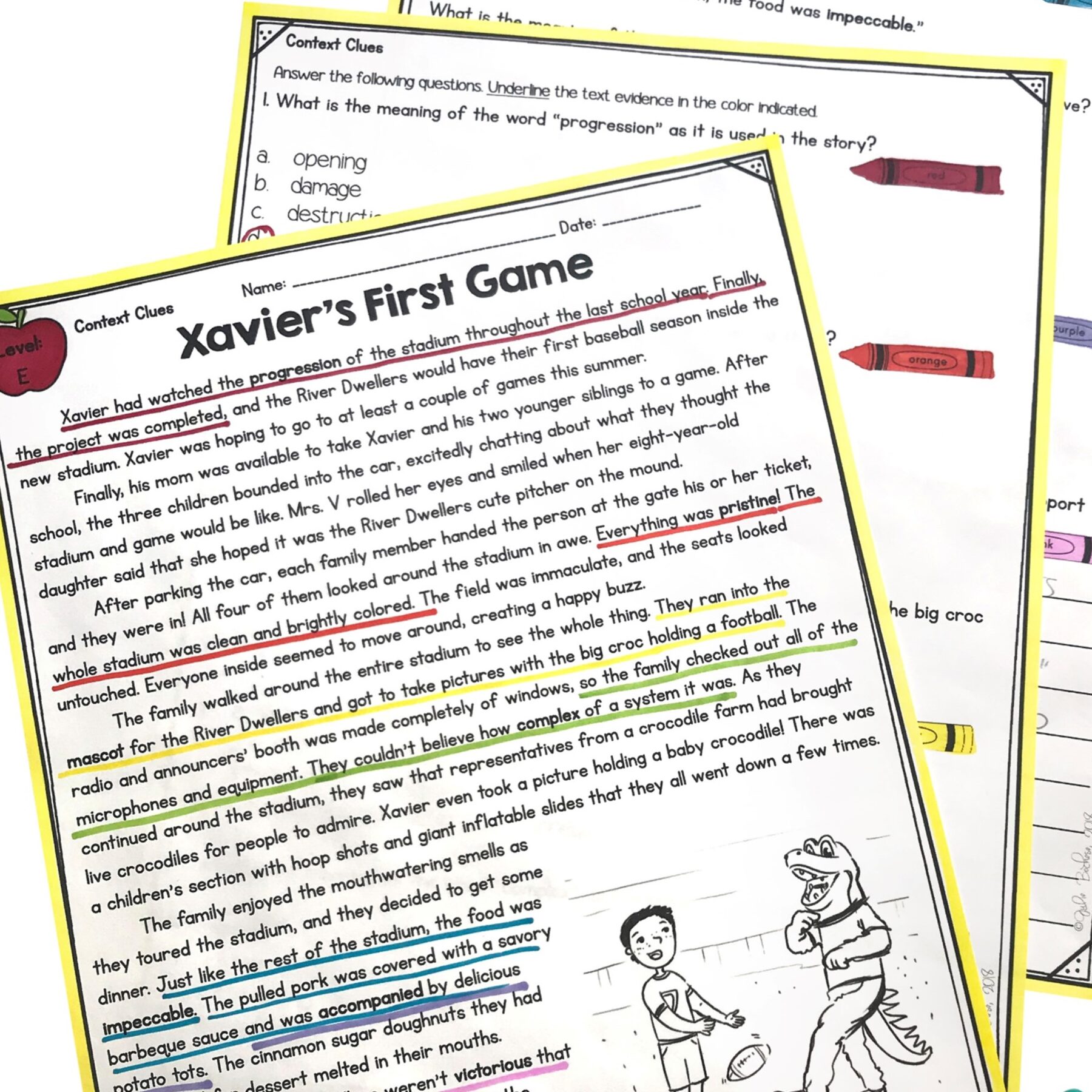 context clues worksheet for 5th grade