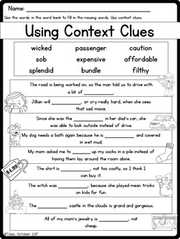 L.1.4.a Context Clues - Elementary Nest