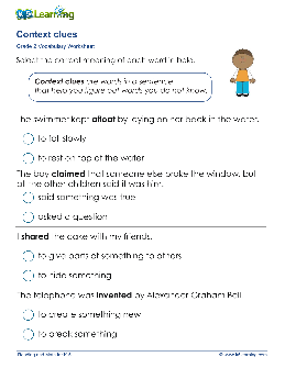 Vocabulary And Context Clues 1 Worksheets - TheWorksheets.CoM ...