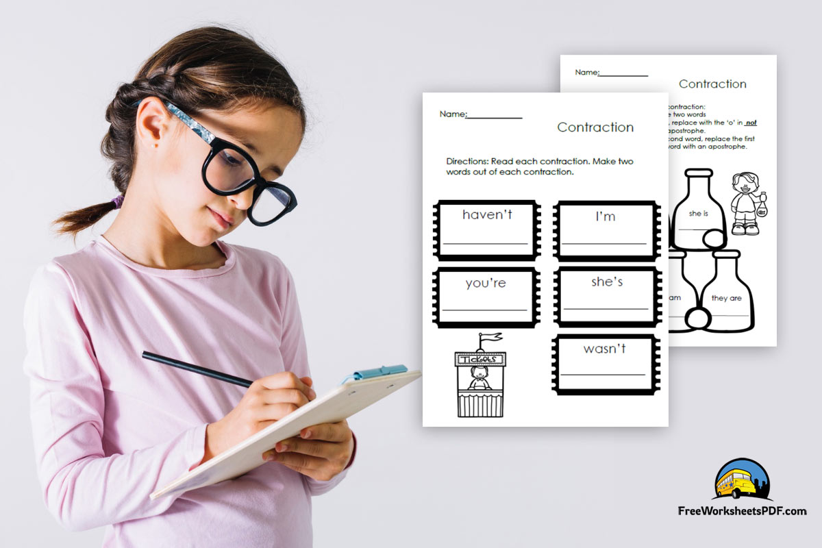 Contractions Worksheet PDF [Download Now]