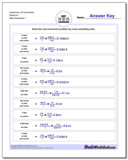 Customary Unit Conversions